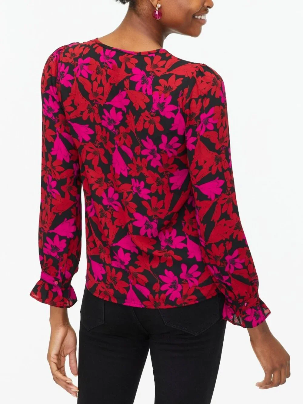 J. Crew floral button